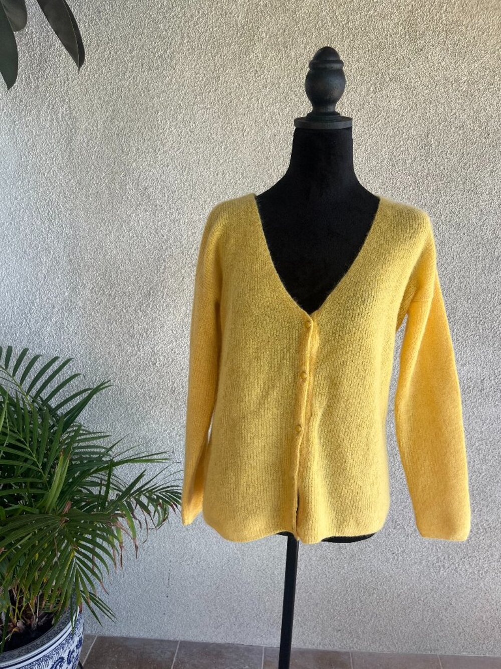 Yellow Sezane Cardigan